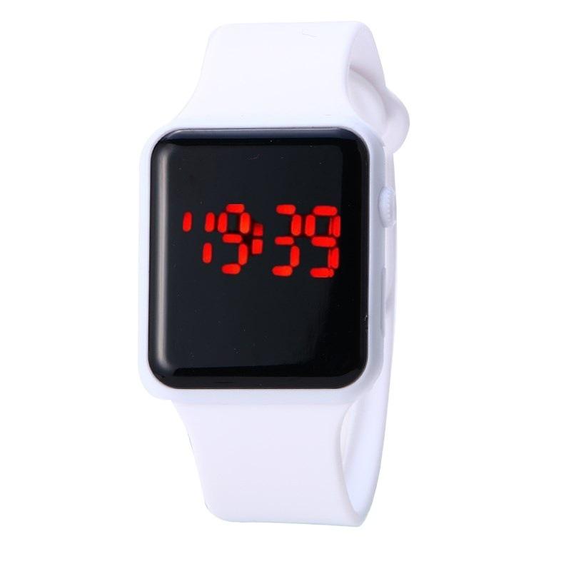 Durable Watch Sports With Stainless Steel Clasp Pu Case And Silicone Strap