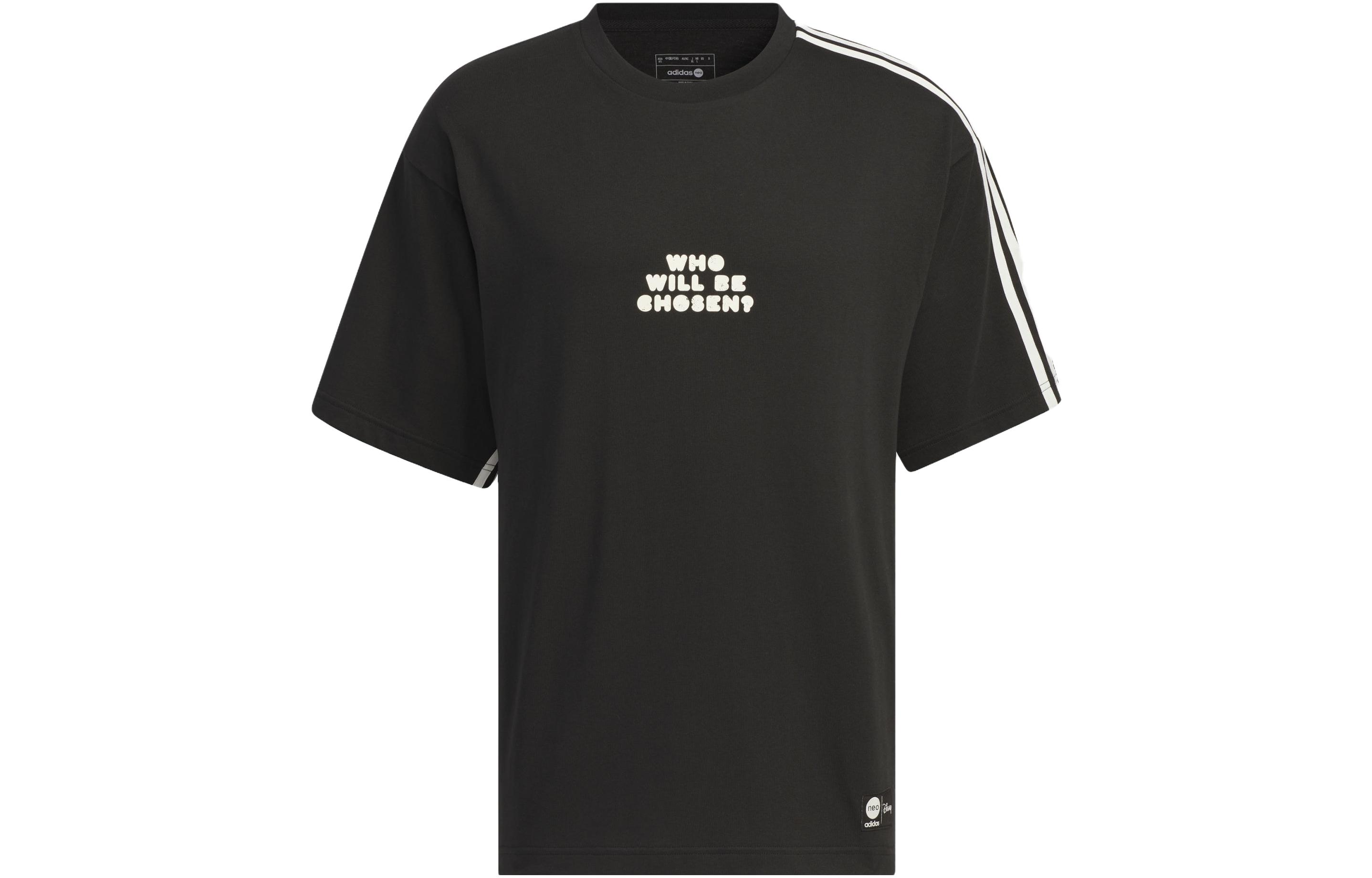 Adidas Neo X Disney T Shirts Unisex Black Crew Neck Moderate Straight Fit IP9365 M
