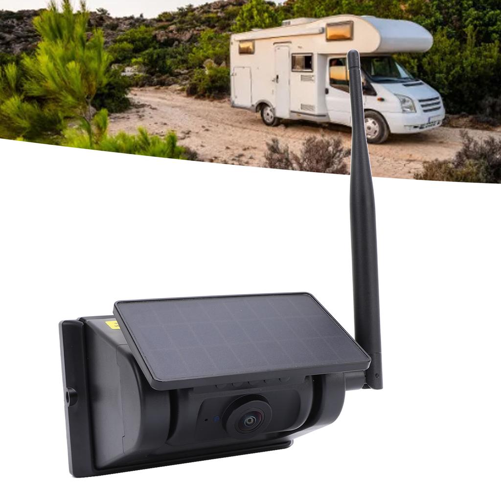 Wireless Backup Camera Solar Magnetic WiFi Night Vision Stable Signal Wide Angle Water Resistant Rea