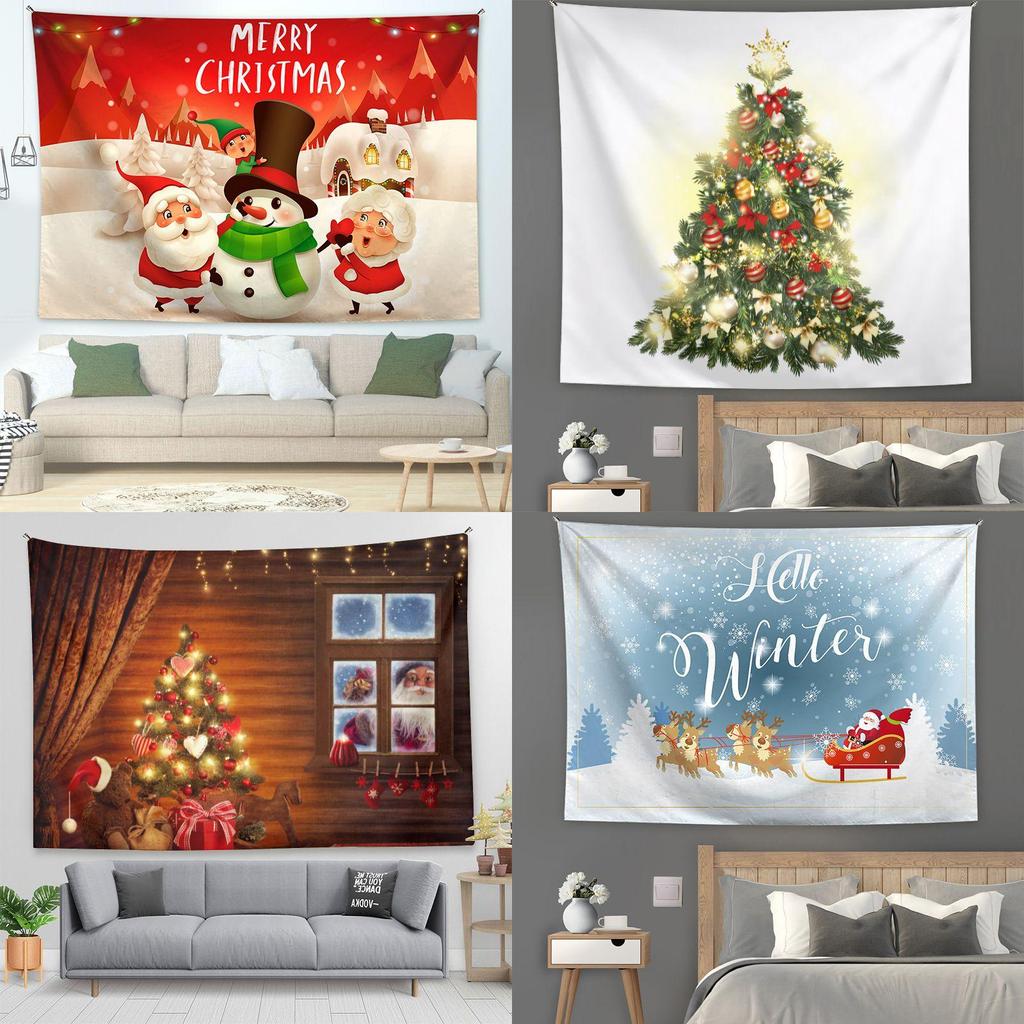 Festive Christmas Tapestry Background Cloth For Party Decor And More