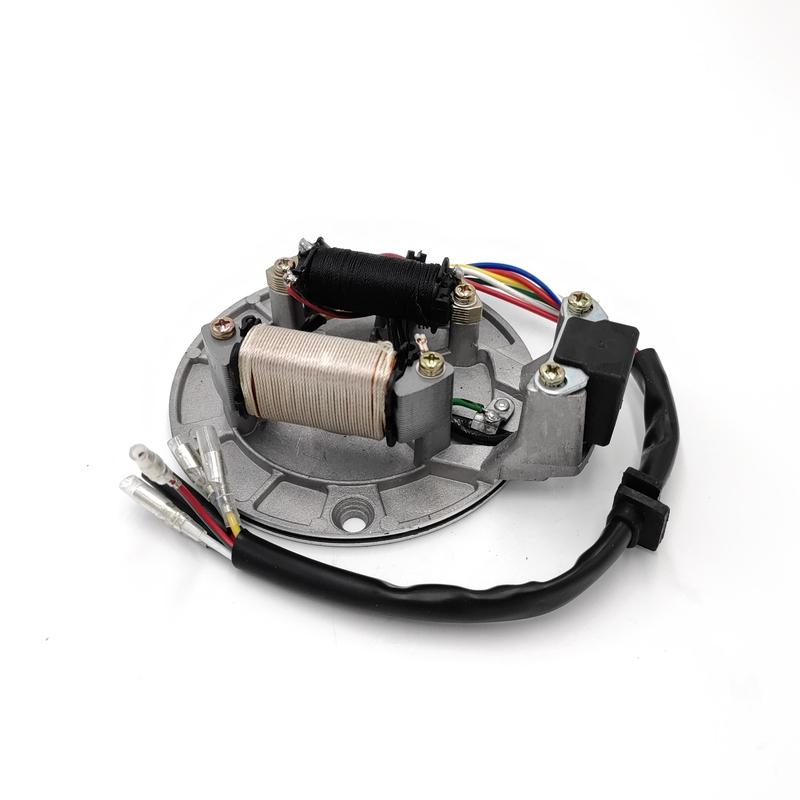 Stator Coil JH70 Stator Plate Pickup Magneto Ignition Coil Rotor for Pit Bike 70cc 90cc 110cc 125cc Aluminum Universal