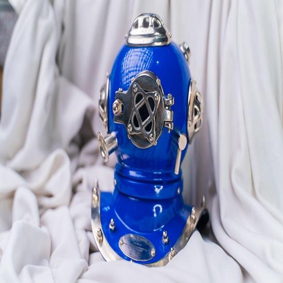 

Шлем для глубоководного дайвинга 15,24 см для уникального подарка для темно-синего декора для домашнего офиса, столешницы, подарок для сына