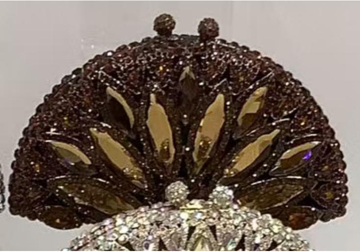 WHTUOHENG Pink Diamond Evening Clutch Rhinestone Crystal Clutch Bag for Women Elegant Female Party Wedding Purse Handbag