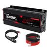 For Yinleader 1000W True Output Sine Converts 12V DC To 100V Instantaneous Output of Car Inverter with 2 AC 2 USB and Cigarette Lighter Ideal for Home