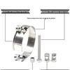 Heavy Duty 304 Stainless Steel European Style Pipe & Hose Clamps