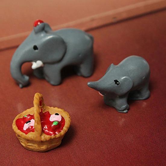 Smart 3Pcs Dollhouse Craft Micro Landscape DIY Flower Pot Miniature Decor