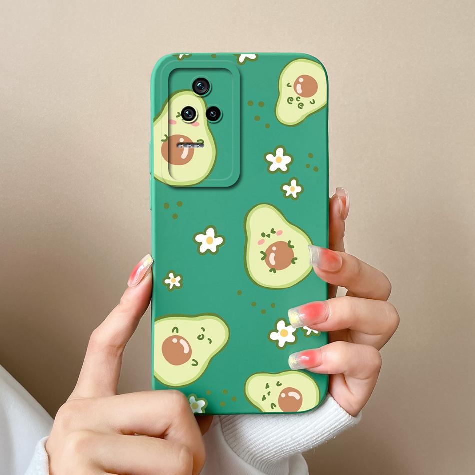 Cute Case For Poco F4 GT Global Version Soft Smooth Liquid Silicone Full Coverage Anti Choc Phone Bumper For Xiaomi Poco F4GT