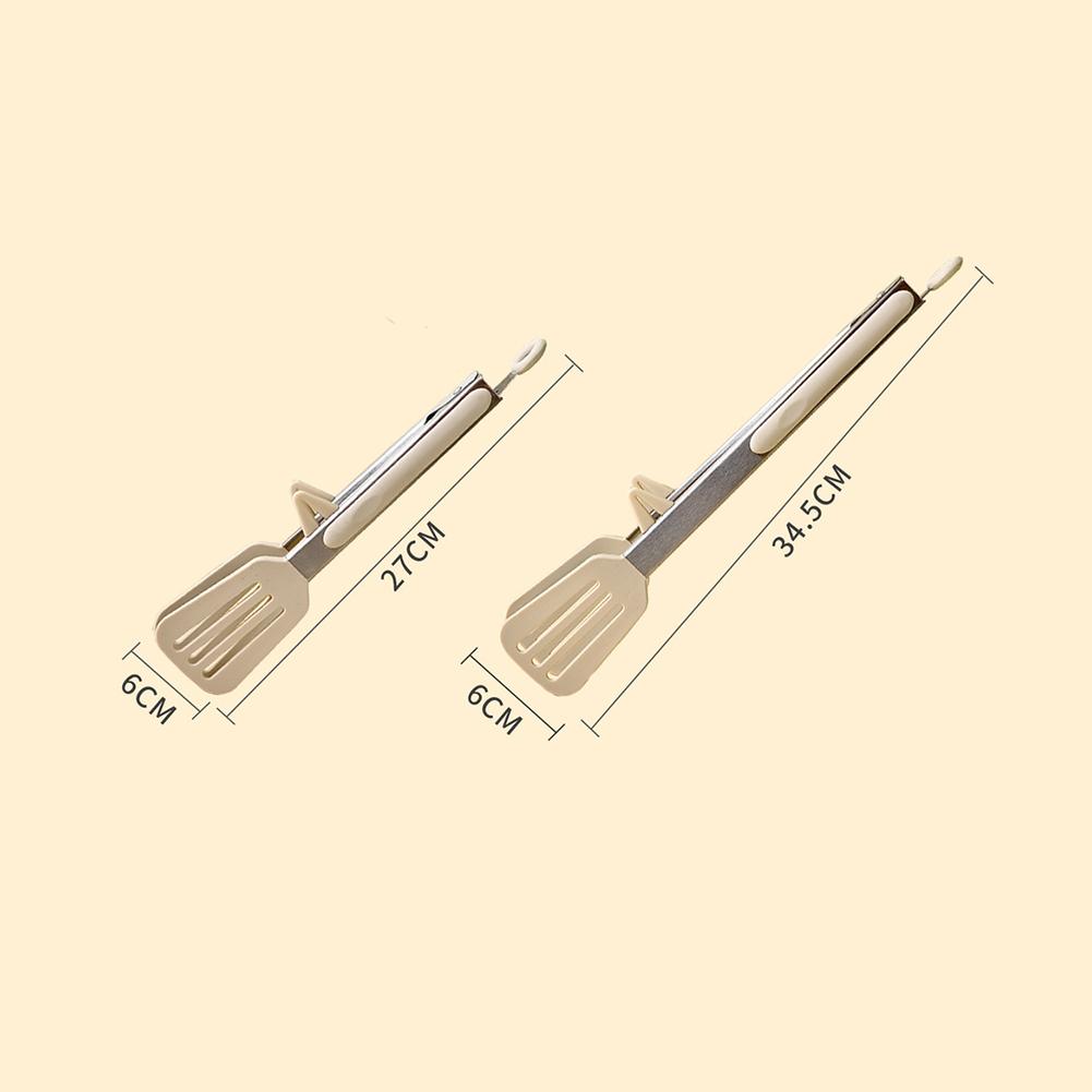 9/12 Inch Stainless Steel Food Tongs,Silicone Non-stick Cooking Clips for Kitchen,Household BBQ Clamp for Salad Outdoor Barbecue