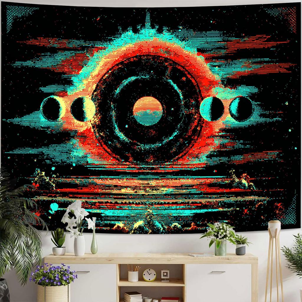 Cyberwind Time Space Vortex Digital printing polyester wall hanging tapestry decorative Living bedrooms Office background gift