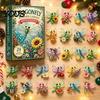 Regalo Collezionabile per Bambini Bellissime Farfalle Calendario dell'Avvento 2026, Scatola Conto alla Rovescia di 24 Giorni Costruzione dell'Attesa con Ornamenti a Farfalla in Acrilico 2D,