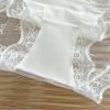 Pure Desire Lace Panties for Women Summer Thin Sexy Bow Satin Breathable Girl High Slit Low Waist Briefs