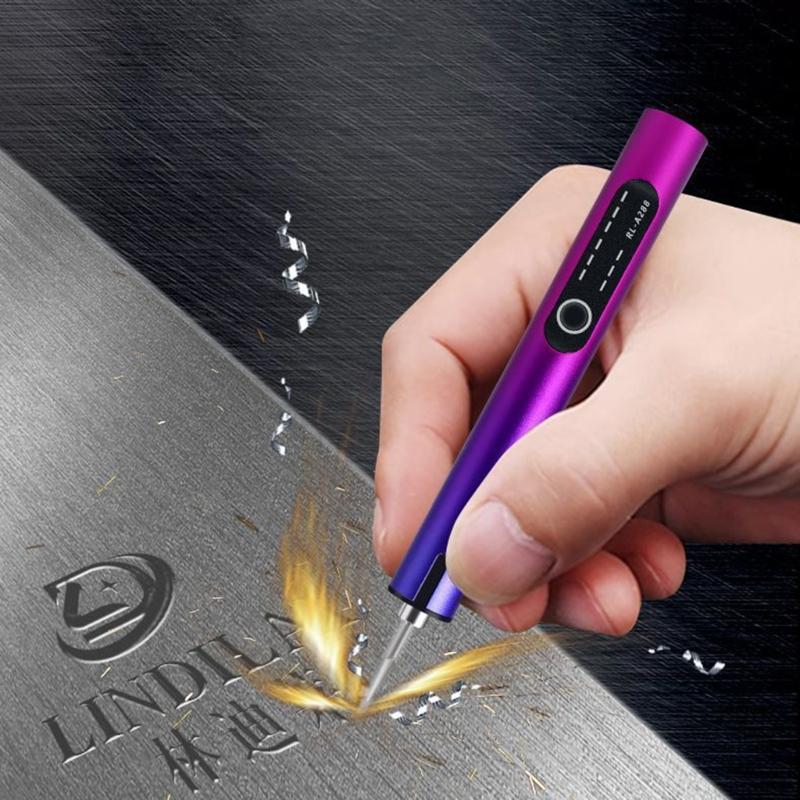 Engraving Machine Intelligent Charging Grinding Pen Electric Engraving Pen 6Bit 6Sand Paper 3.7V Power Rotary Tool