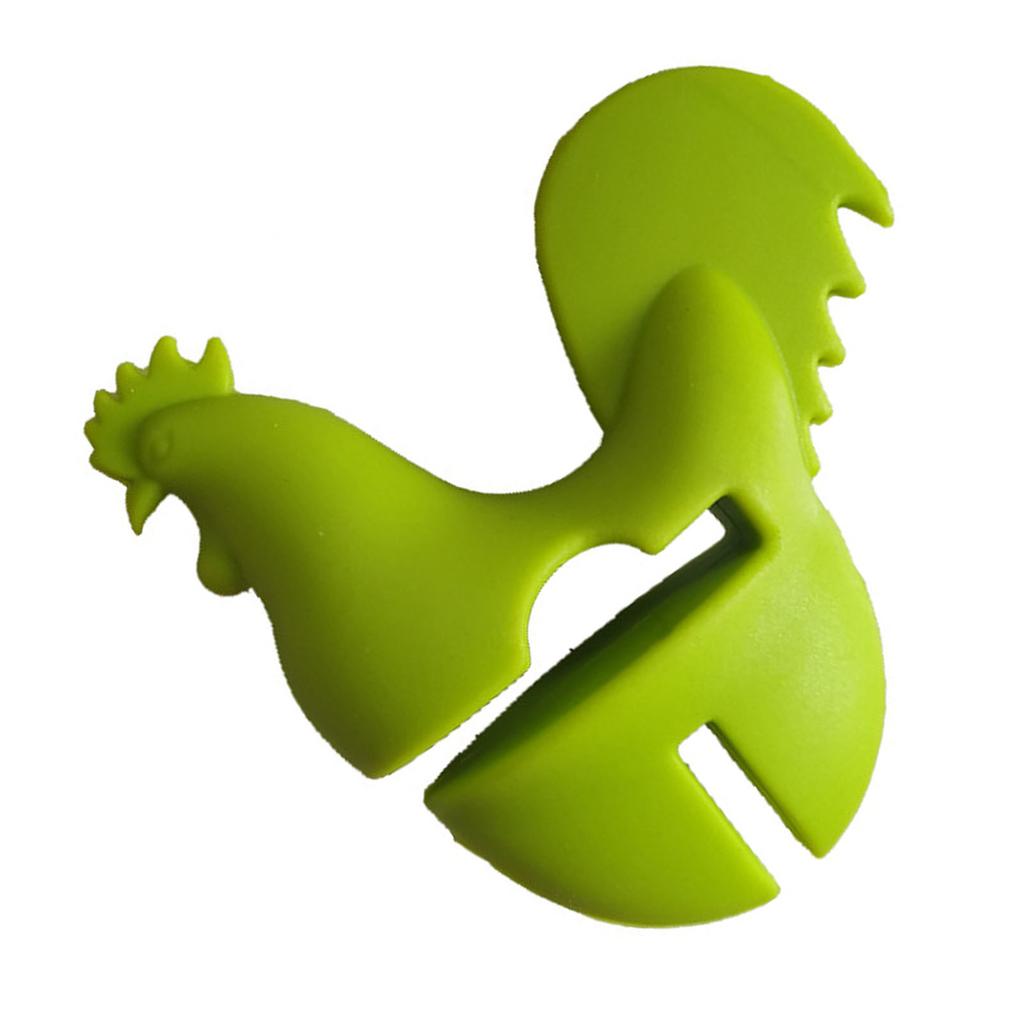 Kitchen Rooster Pot Clip Soft Elastic Silicone Rooster Kitchen Accessories Clip for Home