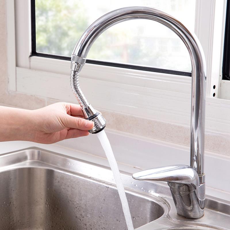 Verlängerter Wasserhahnverlängerer Auslauf Spritzschutz Wassersparer Küche Haushalt Verlängerung Dusche Sprühfilter