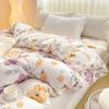 Fresh Flowers Quilt Cover 100% Cotton Zipper Duvet Cover High Quality Skin-friendly Comfortable Bedding for Kids Teens Adults