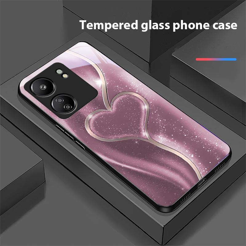 Gradual Love Big Für Xiaomi Redmi 13C Note13 12 Pro Plus 5G Note 9 13T Pro POCO X6 F5 F6 Schwarz Gehärtetes Glas Handyhülle