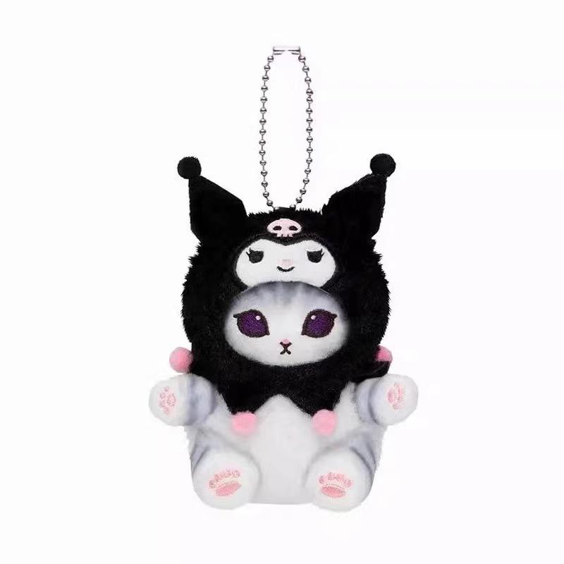 Mofusand Cos Series Plush Keychain Cute Cat Plushie Bag Pendant Soft Stuff Accessories For Birthday Gift