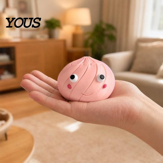 Soft Pastel Stress Toys 3D Printed Bun Fidget Toy, Twist And Turn Relief Desk Fidget, Colorful Mood Boosters Relieve Anxiety Dumpling