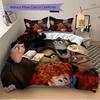 Monster Movie Night Print 3Pcs Bedding Setduvet Cover With 2 Bedropillowcase Home Birthday Gift