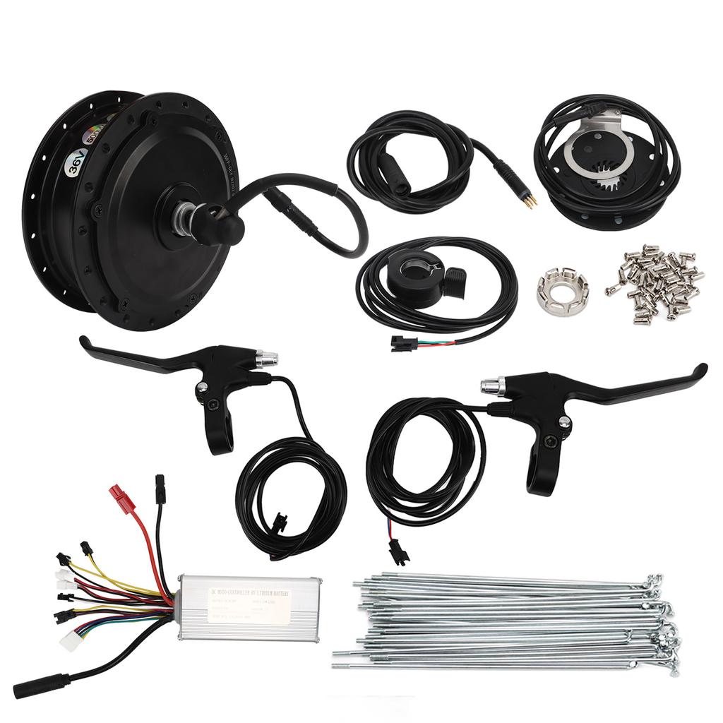 36V 500W Rear Drive Cassette Hub Motor with 22A Controller M3 Panel Electric Bike Scooters Conversion Kit