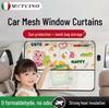 Car Window Sunshade with Suction Cups - Privacy Curtain for Baby or Toddler Car Interior