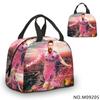 Insulated Lunch Bag Kids Students Adults Portable Food Carrier With Ice Pack Compartment Oxford Fabric Modern Minimalist