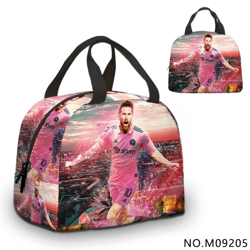 Insulated Lunch Bag Kids Students Adults Portable Food Carrier With Ice Pack Compartment Oxford Fabric Modern Minimalist