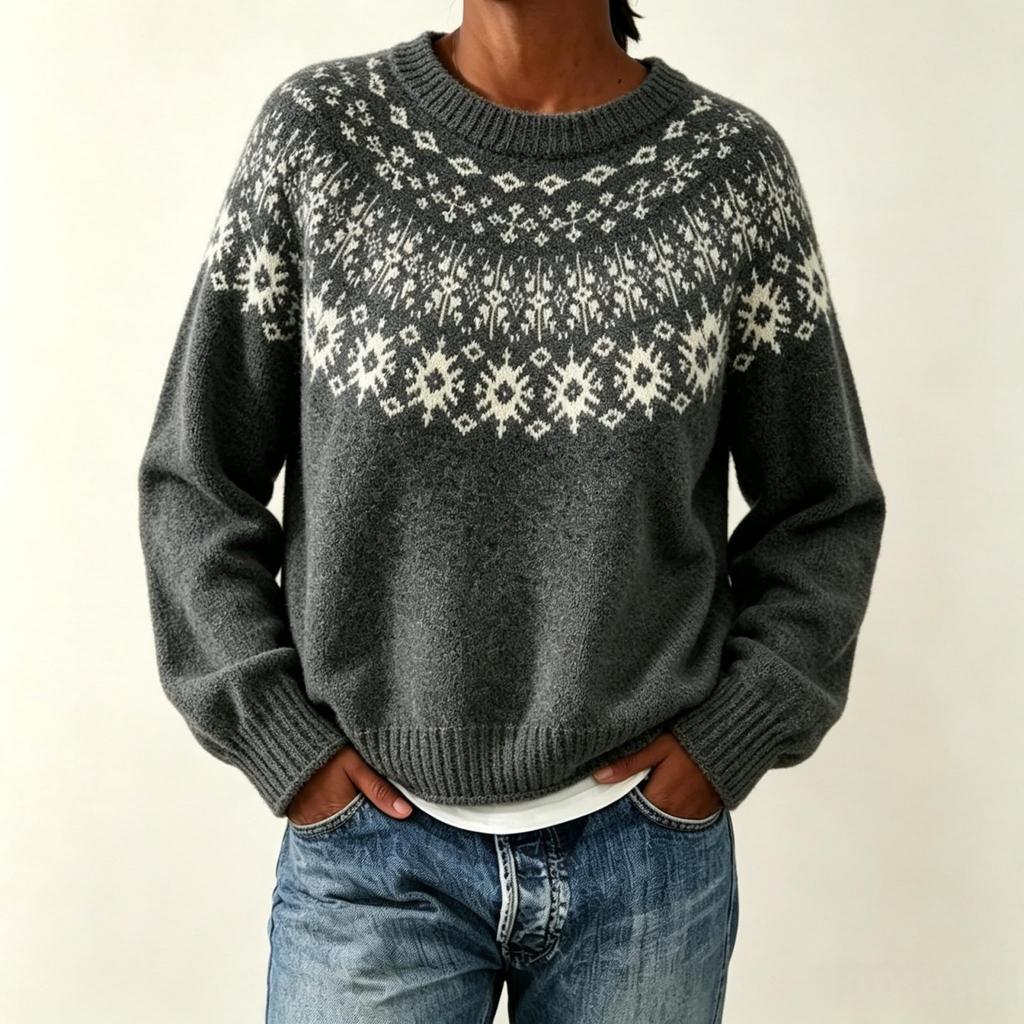 Women's Colorblock Crewneck Pullover Sweater for Everyday Casual Wear