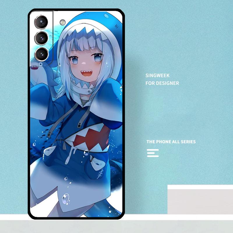 Gawr Gura Hololive Anime Case For Samsung Galaxy S25 Ultra S25 FE S20 S21 S22 S23 Plus S9 S10 S24 Ultra Phone Cover