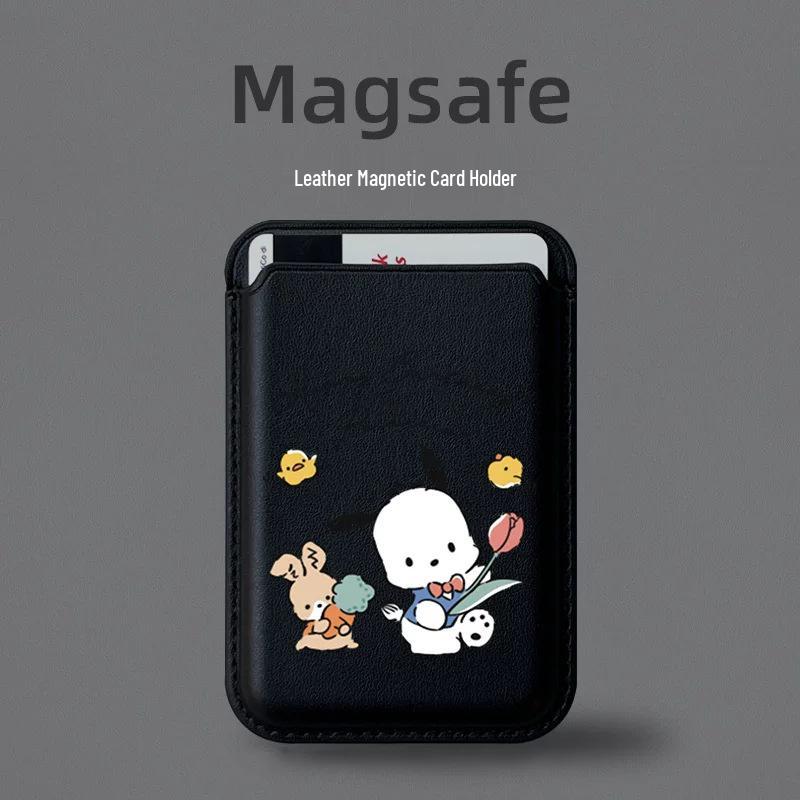 

Pachacco Fresh Flowers MAGsafe Leather Phone Case with Magnetic Card Holder Single Card Holder