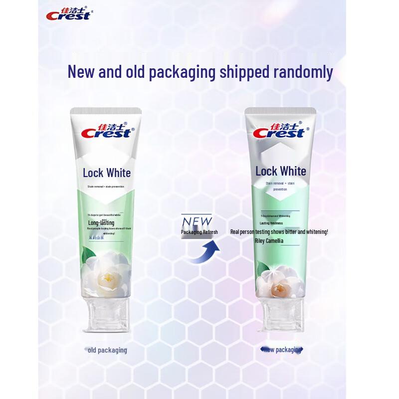 Crest Dual Color Lock Whitening Toothpaste