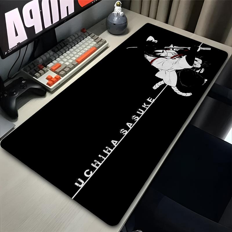 Mauspad Professionelles ESports Spiel-Mauspad NNaruto Sasuke Mauspad Anime Erweitertes Tastatur-Matte Notizbuch-Mauspad Comic Teppich