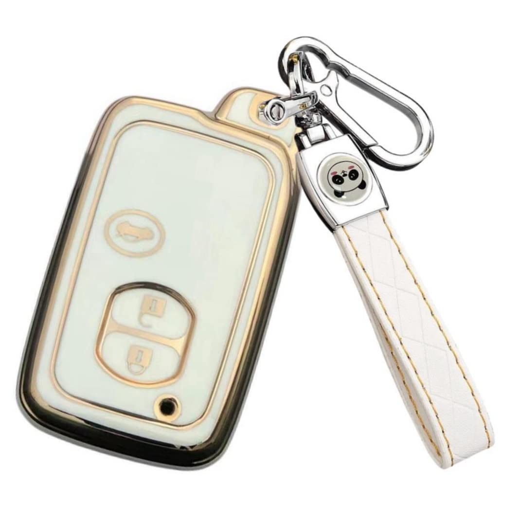 ZANEKO Prius Key Case Aqua Key Cover Compatible Toyota 86 3 buttons белый