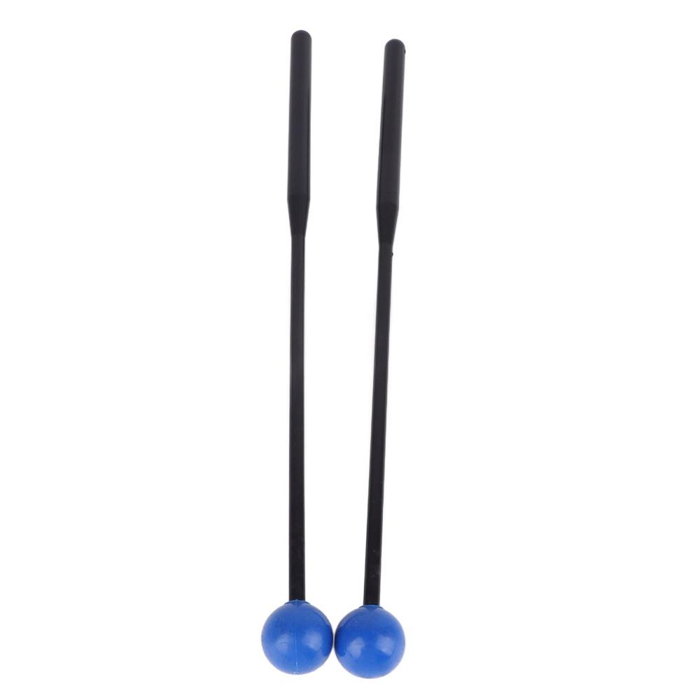 2PCS Plastic+Rubber Percussion Mallets Comfortable Grip Instrument Mallets For Percussion