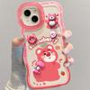 Applicable to Apple 11promax mobile phone case iPhone11 cartoon Winnie the Pooh doll 11 double bracket 11 transparent 11
