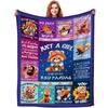 Anime Ramen Printed Blanket for Sofa Bed Travel Camping Living Room Office Conditioning Blanket for All Seasons Gifts
