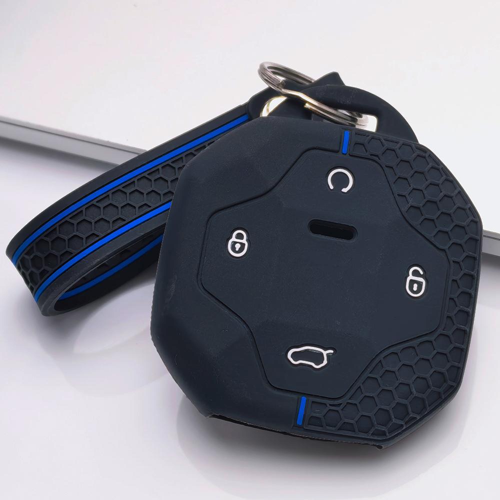 Portachiavi Copri Telecomando per Jetour Shanhai T2 L9 T3 Traveler Dashing Superficie Antigraffio Struttura Antiurto Texture Morbida al Tatto Design Facile da Installare