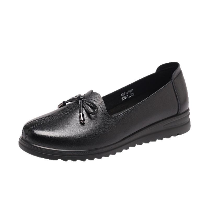 Red Dragonfly Women's Summer Soft Sole Flat Casual Genuine Leather Shoes