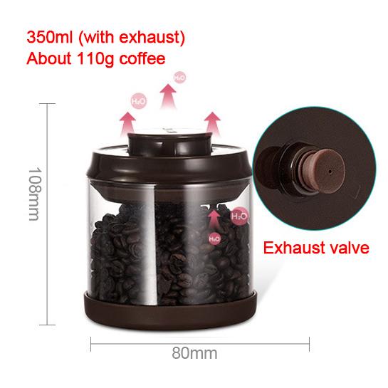 

Вакуумный контейнер для кофейных зерен, бытовой стеклянный контейнер для хранения продуктов, влагостойкий, с функцией откачки воздуха, прозрачный контейнер для хранения