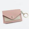 Porta carte di credito porta carte di credito con cerniera in pelle PU da donna Porta biglietti da visita Mini porta biglietti da visita regalo
