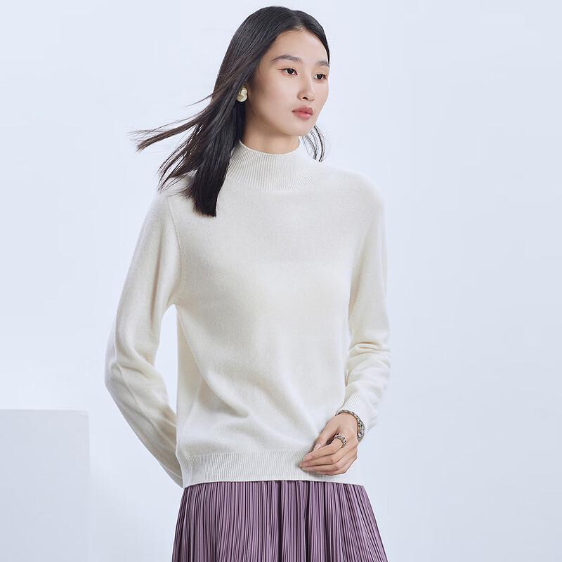 

Женский свитер FAPAI из смесового кашемира с полувысоким воротником L