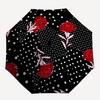 1pc Floral Polka Dot Pattern Umbrella with Plastic Handle,Suitable for All Seasons Umbrellaptys26010