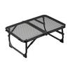 Compact Folding Punching Table BD-177, Iron, Heat-Resistant, Outdoor, Black