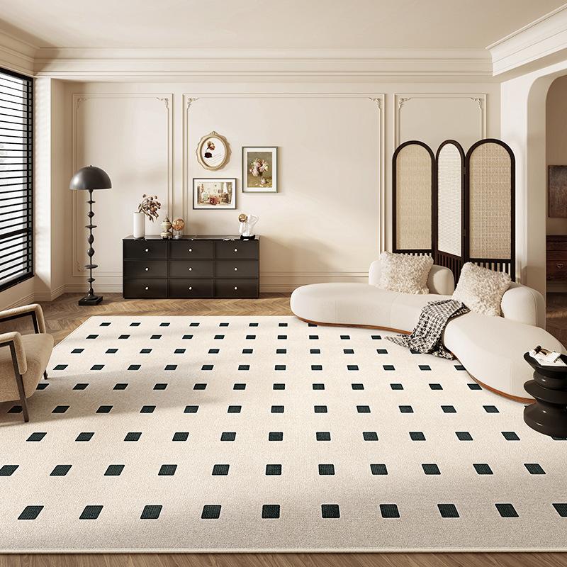 French Antique Carpet Living Room Sand Coffee Table Blanket Light Luxury Premium Bedroom Bedside Floor Mat Non-Slip And Anti-Fouling Floor Mat