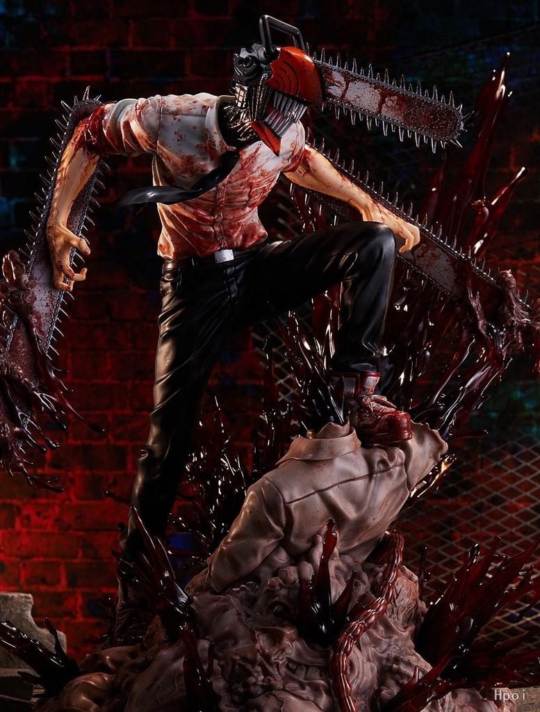 19CM Anime Chainsaw Man Shibuya Scramble Figure Reze Supporto Modello Animazione Giocattoli Regali Collezione Ornamenti Decorativi PVC