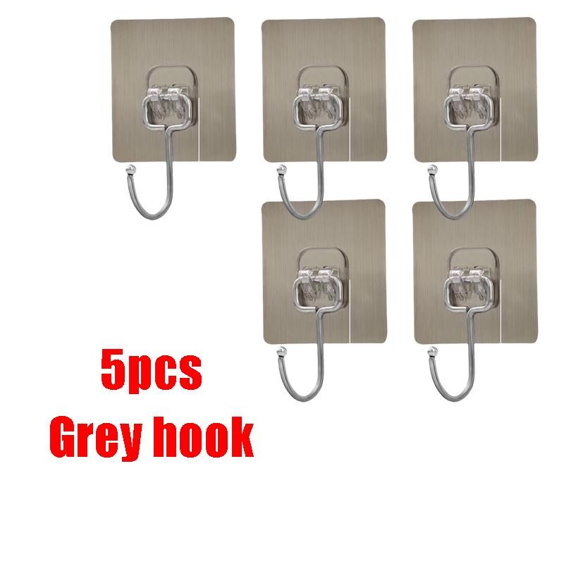 Multi-Function Multiple SpecificationsTransparent Strong Self  Adhesive Wall Hooks Multi-Purpose Wall Hook Key Holder