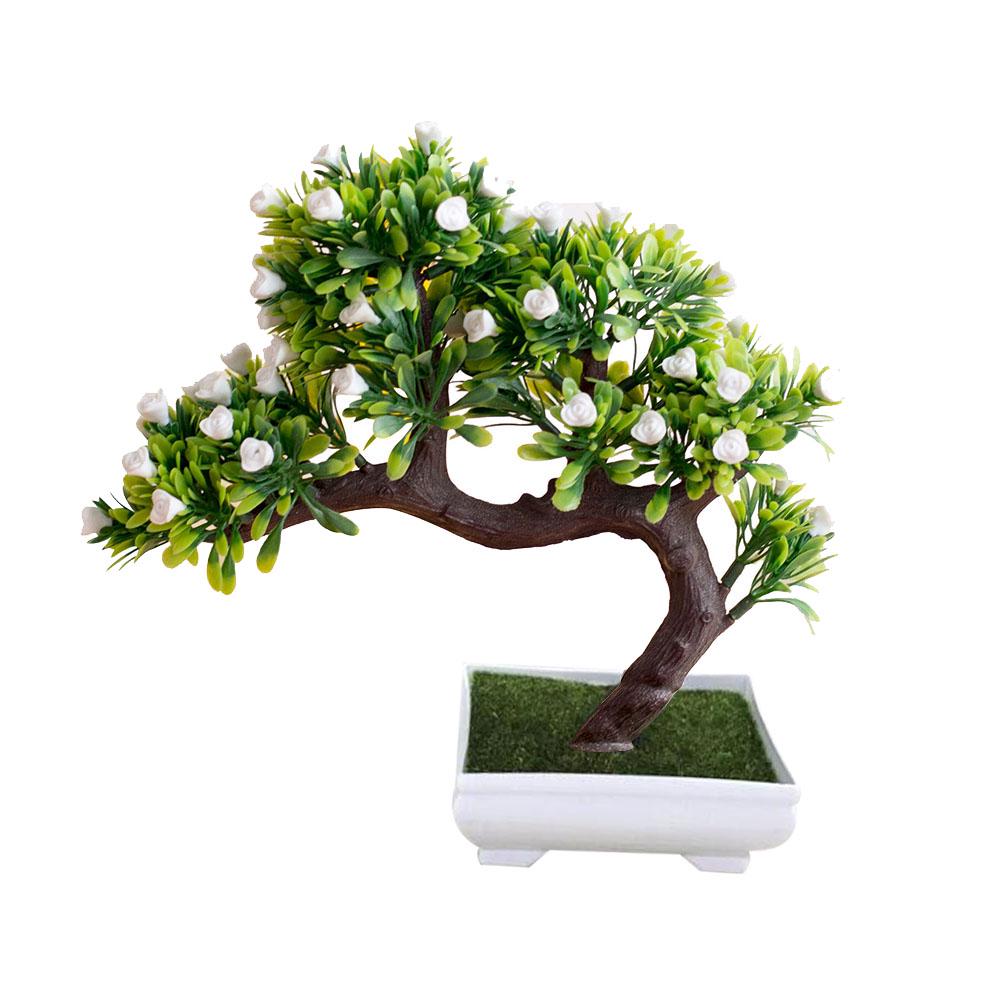1Pc Artificial Flower Tree Pot Bonsai Stage Garden Wedding Party Balcony Decor Christmas Ornament