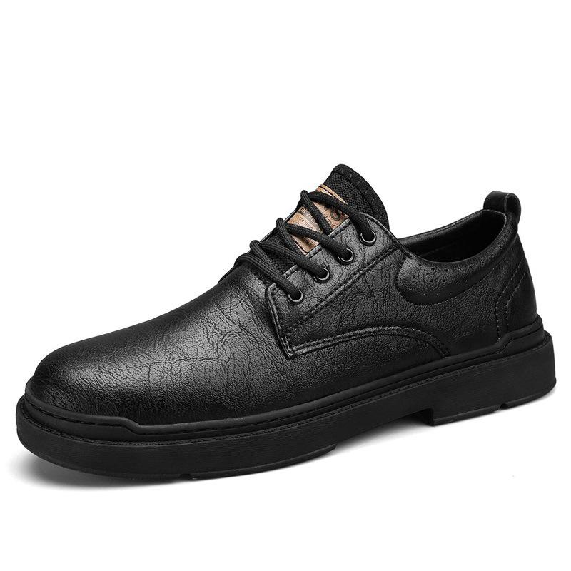 Men s Hand-Stitched Genuine Leather Casual Business Shoes – Retro Four Seasons Style 43