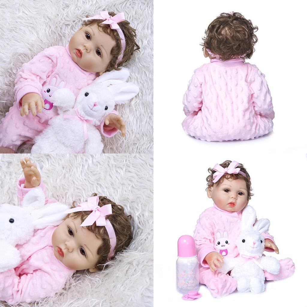 Inch Washable Reborn Baby Doll With Realistic Features And Soft Vinyl Silicone Body**