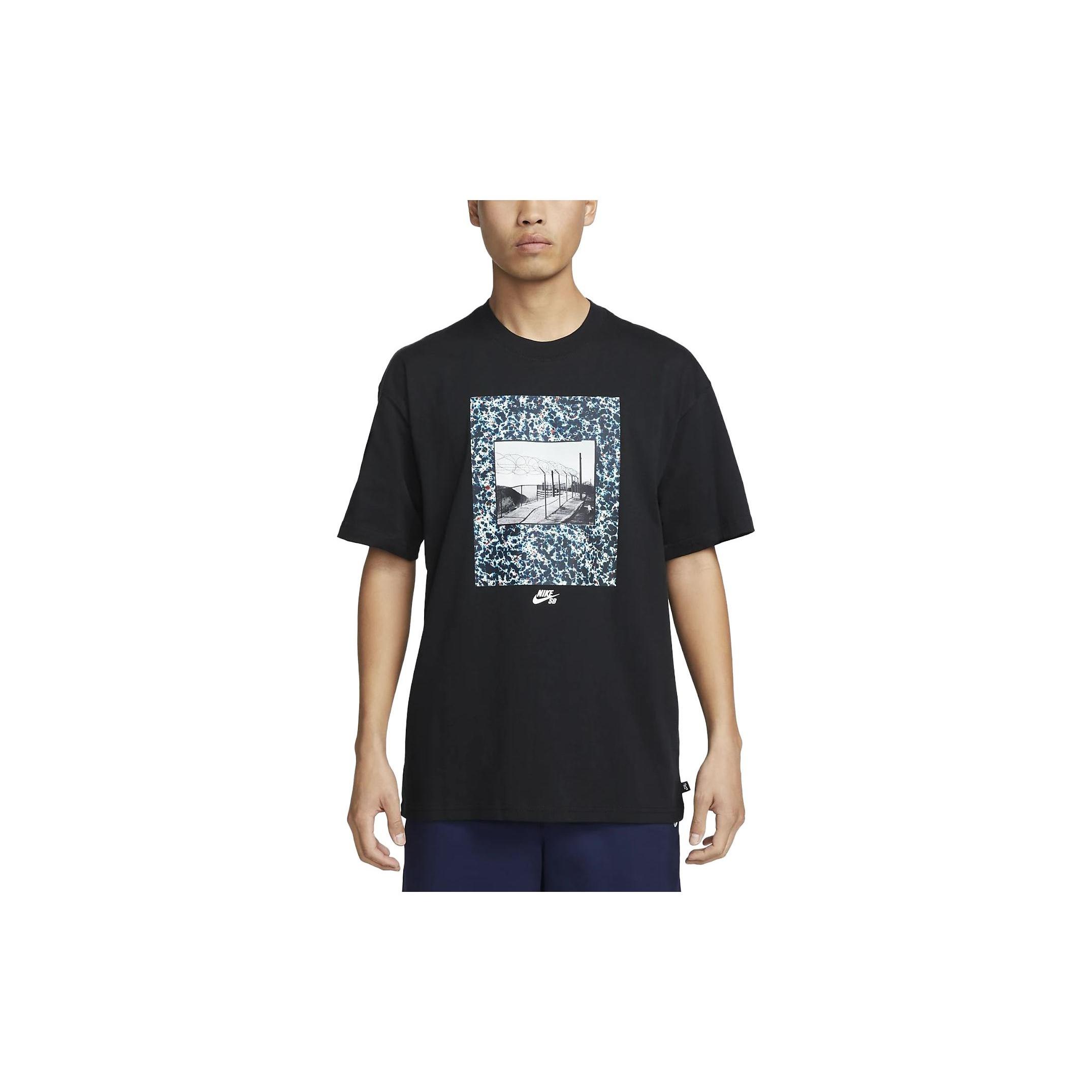 Nike SB Skateboard T-shirt Black Men s FB8141-010 M
